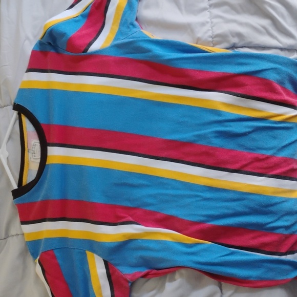 Striped Multi Color T-Shirt - Picture 1 of 2